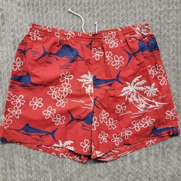 Columbia PFG‎ Super Backcast Hawaiian Marlin Water Shorts FM-4542 Mens XL (6") - Picture 1 of 11